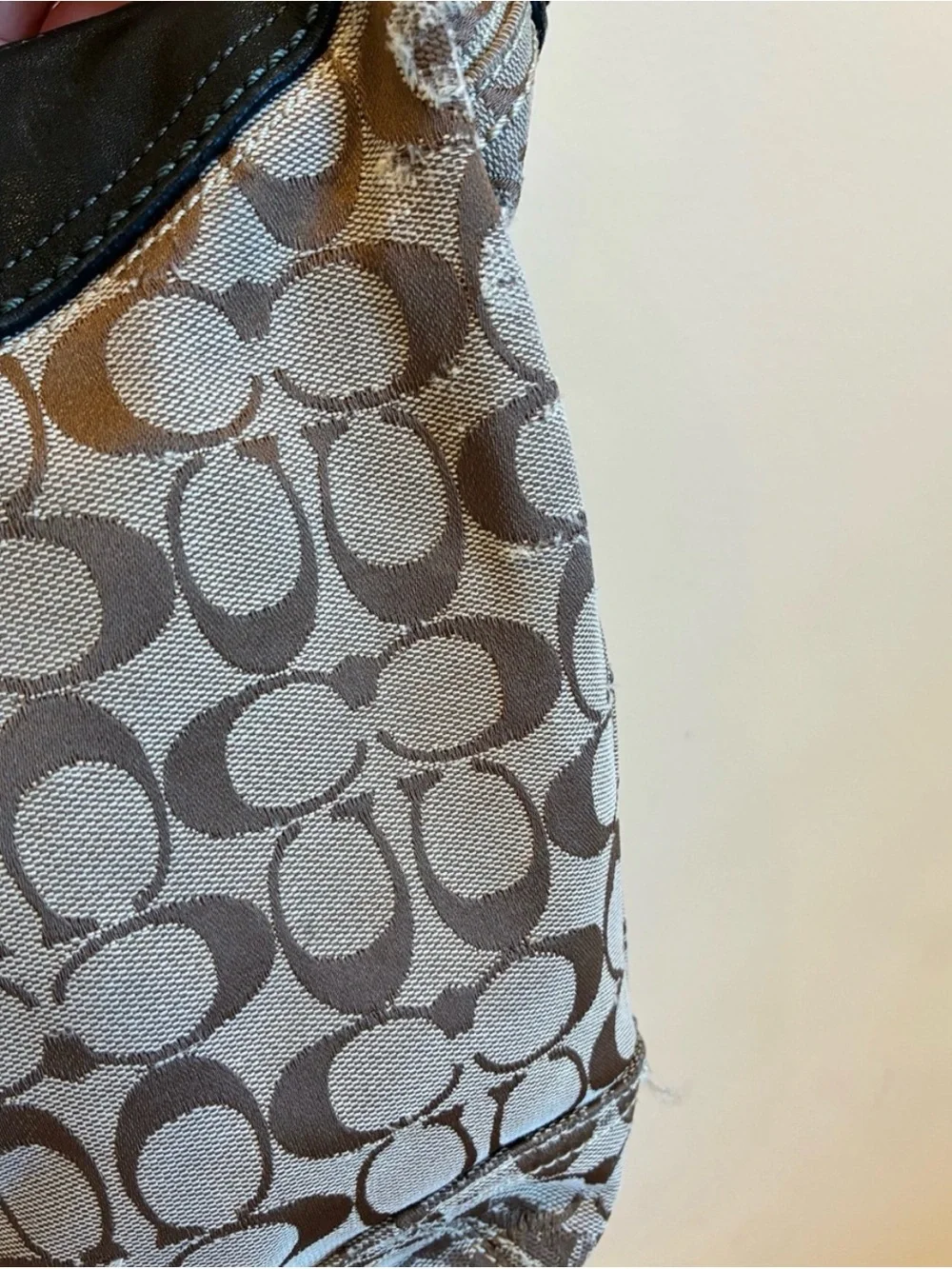 Vintage Coach Soho Signature C Jacquard Hobo Shoulder Bag Y2k